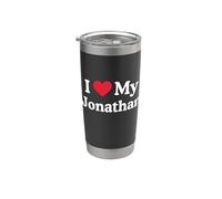 Amo il mio cuore di Jonathan Jonathan Love Jonathan Bicchiere termico in acciaio inox doppia parete