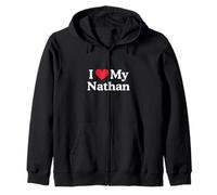 Amo Il Mio Cuore Nathan Nathan Love Nathan Felpa con Cappuccio