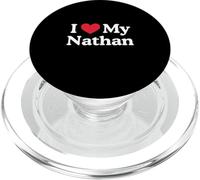 Amo il mio cuore Nathan Nathan Love Nathan PopSockets PopGrip per MagSafe