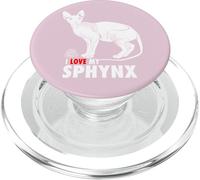Amo il mio gatto Sphynx PopSockets PopGrip per MagSafe