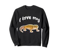 Amo Il Mio Geco Leopardato Felpa