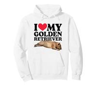 Amo Il Mio Golden Retriever Capybara Meme Surreale Nonsense Felpa con Cappuccio