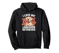 Amo il mio Labrador Retriever Felpa con Cappuccio
