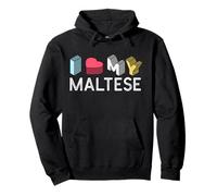 Amo Il Mio Maltese Felpa con Cappuccio