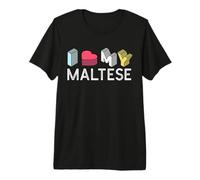 Amo Il Mio Maltese Maglietta Premium