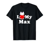 Amo Il Mio Max Cat Owner Pet Kitten Lover Maglietta