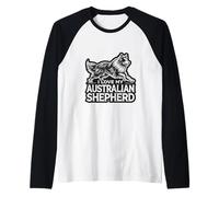 AMO IL MIO PASTORE AUSTRALIANO - Aussies Blue Merle Red Merle Maglia con Maniche Raglan