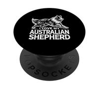 AMO IL MIO PASTORE AUSTRALIANO - Aussies Blue Merle Red Merle PopSockets PopGrip Adesivo