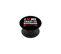 Amo il mio pazzo ex fidanzato - San Valentino divertente PopSockets PopGrip Adesivo