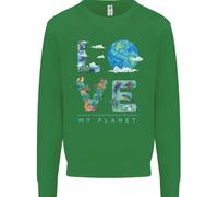 Amo Il Mio Pianeta Cambiamento Climatico Ambiente Felpa Per Bambini