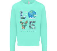 Amo Il Mio Pianeta Cambiamento Climatico Ambiente Felpa Per Bambini