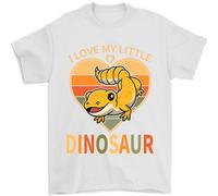 Amo Il Mio Piccolo Drago Drago Barbuto Maglietta Uomo 100% Cotone