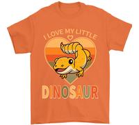 Amo Il Mio Piccolo Drago Drago Barbuto Maglietta Uomo 100% Cotone