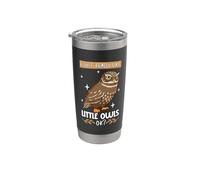 Amo il mio piccolo gufo Bicchiere termico in acciaio inox doppia parete