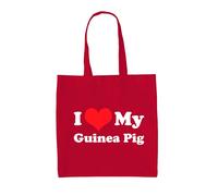 Amo Il Mio Porcellino D'India - Borsa In Tela - Regalo Per Animali Cavia Rodente