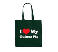 Amo Il Mio Porcellino D'India - Borsa In Tela - Regalo Per Animali Cavia Rodente