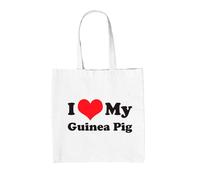 Amo Il Mio Porcellino D'India - Borsa In Tela - Regalo Per Animali Cavia Rodente