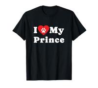 Amo Il Mio Principe Proprietario di Cani Amante dei Cani Maglietta
