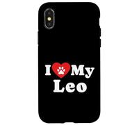 Amo il mio proprietario di cane Leo Amante dei cani Custodia per iPhone X/XS