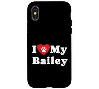 Amo il mio proprietario di cani Bailey Amante dei cani Custodia per iPhone X/XS