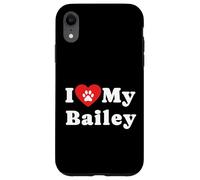 Amo il mio proprietario di cani Bailey Amante dei cani Custodia per iPhone XR