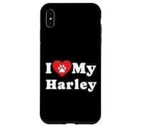 Amo il mio proprietario di Harley Dog Amante dei cani Custodia per iPhone XS Max