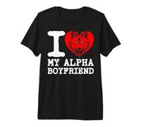 Amo Il Mio Ragazzo Alfa. Cuore Il Mio Ragazzo Alfa Maglietta Premium