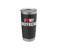 Amo il mio ragazzo Bicchiere termico in acciaio inox doppia parete