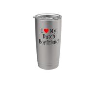 Amo il mio ragazzo olandese Bicchiere termico in acciaio inox doppia parete