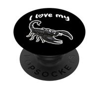 Amo il mio scorpione PopSockets PopGrip Adesivo