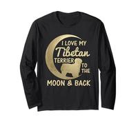 Amo Il Mio Tibetan Terrier Fino alla Luna e Ritorno Maglia a Manica