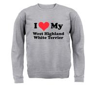 Amo Il Mio West Highland White Terrier - Felpa Per Bambini - Amore Per Il Westie