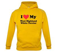 Amo Il Mio West Highland White Terrier - Felpa Per Bambini - Amore Per Il Westie