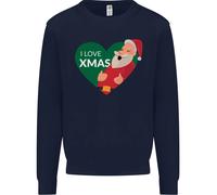 Amo Il Natale Babbo Natale Natale Uomo Felpa Maglione