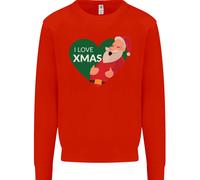 Amo Il Natale Babbo Natale Natale Uomo Felpa Maglione