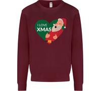 Amo Il Natale Babbo Natale Natale Uomo Felpa Maglione