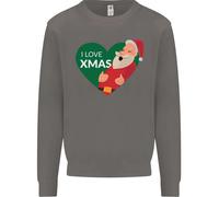Amo Il Natale Babbo Natale Natale Uomo Felpa Maglione