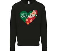 Amo Il Natale Babbo Natale Natale Uomo Felpa Maglione