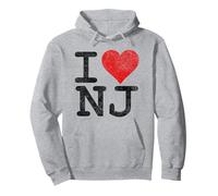 Amo Il New Jersey I Heart NJ Felpa con Cappuccio