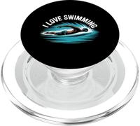 Amo il nuoto, espressione della passione acquatica PopSockets PopGrip per MagSafe