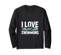 Amo il nuoto, passione per gli appassionati di acqua Maglia a Manica
