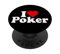 AMO IL POKER A FORMA DI CUORE PopSockets PopGrip Adesivo