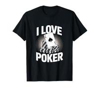 Amo il poker Ace Of Spades Design Maglietta