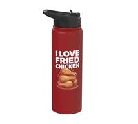 Amo il pollo fritto Stainless Steel Insulated Water Bottle