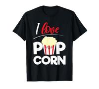 Amo Il Popcorn Cinema Idea Regalo Snacks Popcorn Maglietta