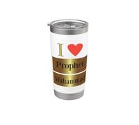 Amo il profeta Muhammad, la fede islamica e il design per la pace Bicchiere termico in acciaio inox doppia parete