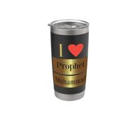 Amo il profeta Muhammad, la fede islamica e il design per la pace Bicchiere termico in acciaio inox doppia parete