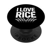 Amo il riso Appassionato Amanti del Cibo Uniti PopSockets PopGrip Adesivo