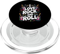 Amo il rock and roll, chitarra, musica e arte PopSockets PopGrip per MagSafe