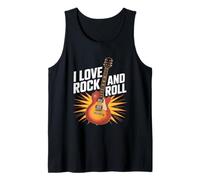 Amo il rock and roll Guitar Burst Canotta